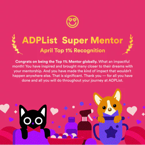 award for adplist mentor april 2022